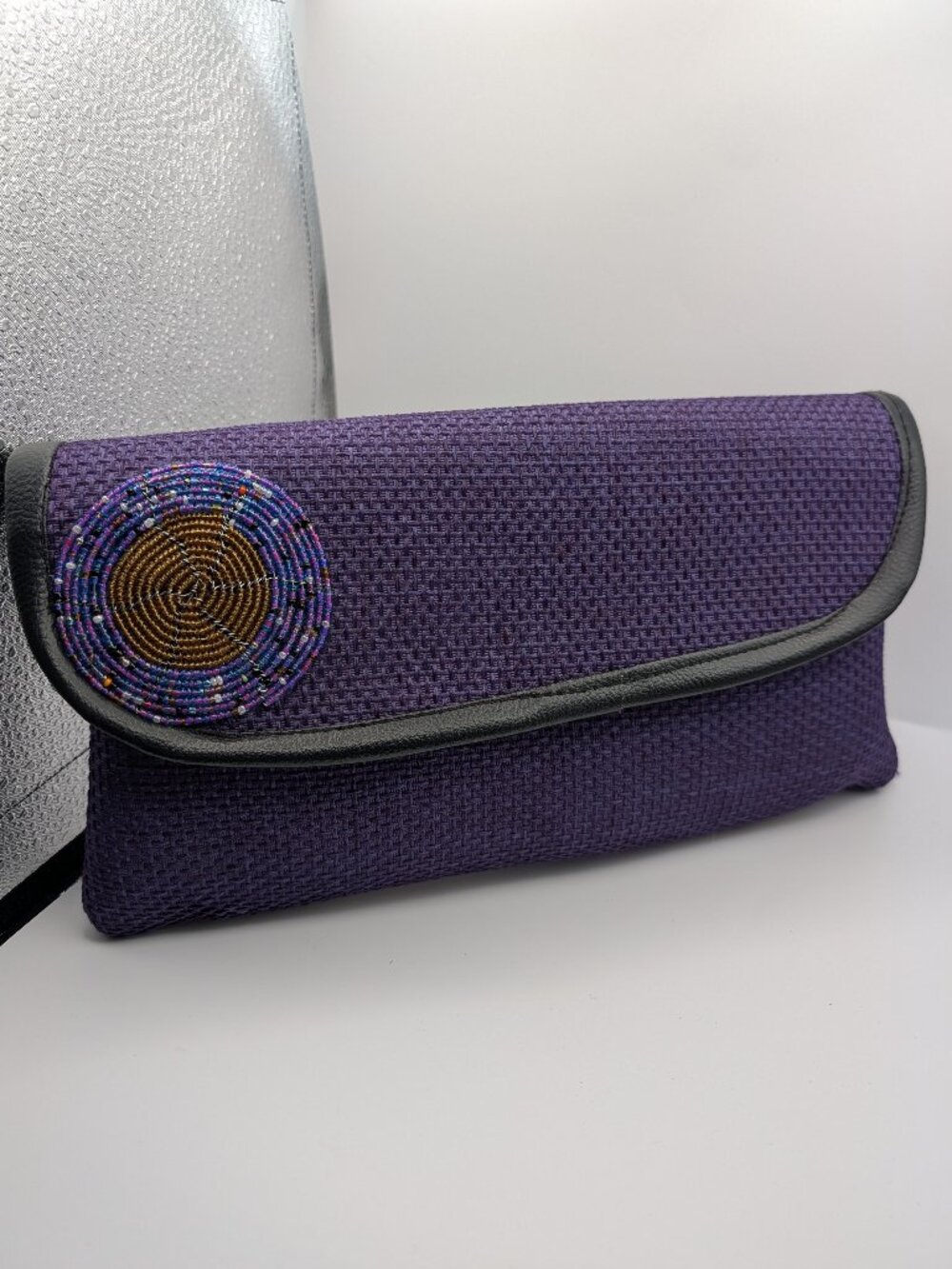 New Handmade Purple Clutch